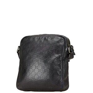 Gucci GG Black Imprime Shoulder Leather Bag Crossbody